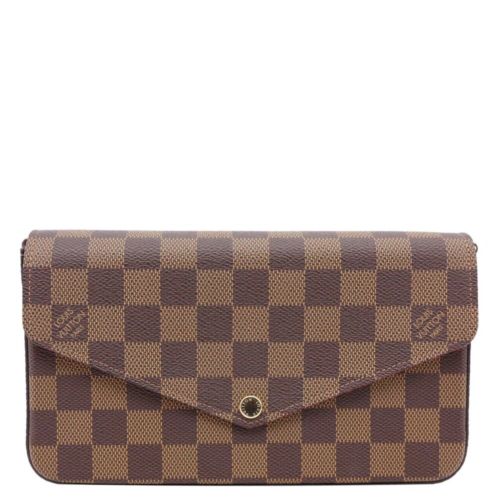 Louis Vuitton Felicie Pochette Damier Ebene Crossbody Bag Brown - Picture 4 of 13